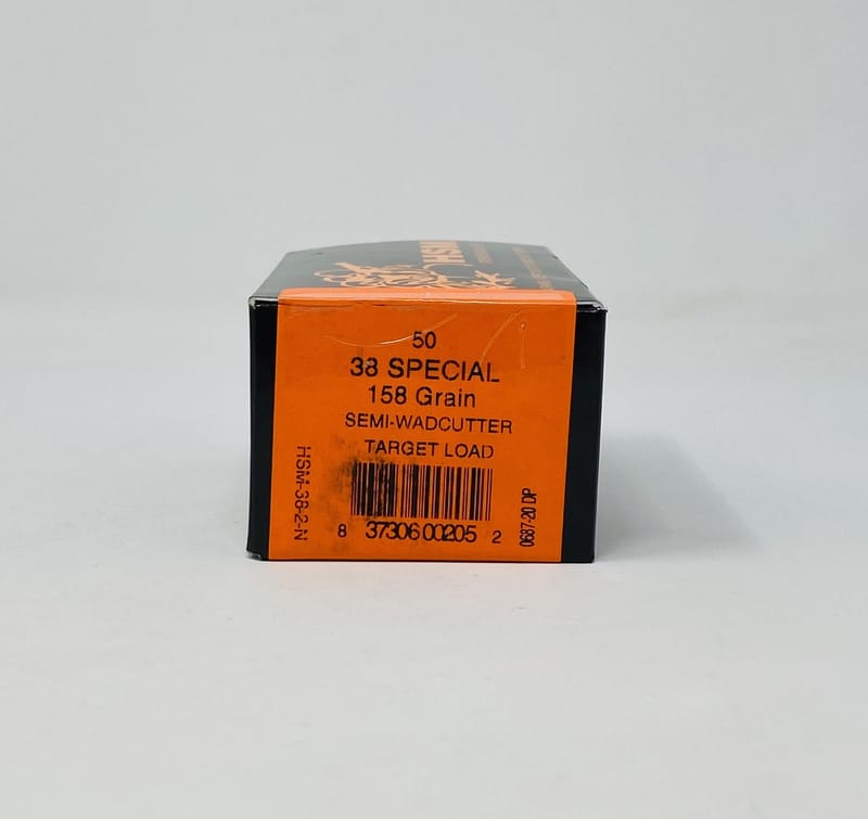 837306002052 HSM 38 Special Ammunition HSM-38-2-N 158 Grain Semi-Wa...