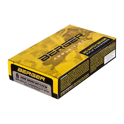 851020005151 Berger Bullets 308 Winchester Ammo 185 Grain OTM Box o...