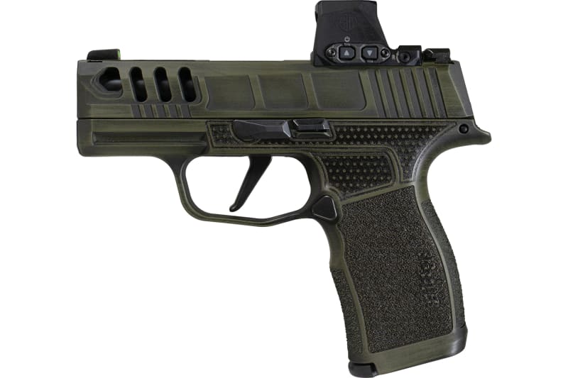 810105519747 SIG SAUER P365X - 9mm 3.1in OD Green Cerakote The Batt...