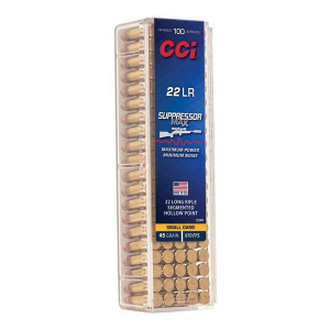 604544698558 CCI Suppressor Max 22 Long Rifle Ammo 45 Grain Mini-Ma...