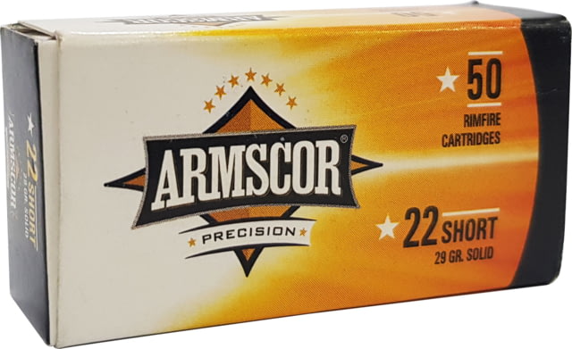 4806015504153 Per Round – ** Armscor Precision .22 Short 29gr Solid...