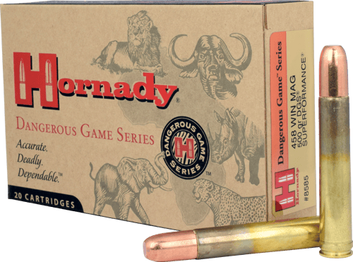 090255385854 Hornady 8585 Dangerous Game Superformance 458 Win Mag ...