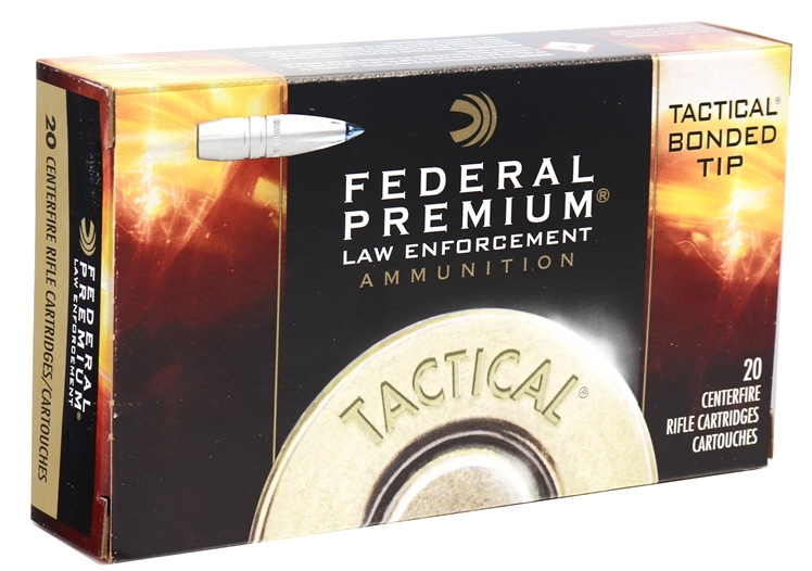 029465062736 Federal Premium LE 308 win 168gr Tactical Bonded Tip L...