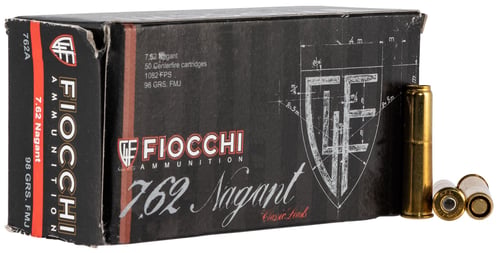 762344001449 Fiocchi 762A Heritage 7.62x38mmRNagant 97gr Full Metal...