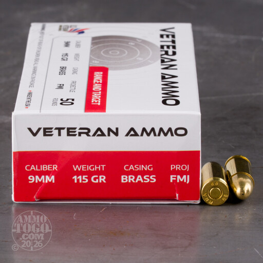 810108160007 Hyperion Veteran Ammo 9mm Ammunition HMBX9115 115 Grai...