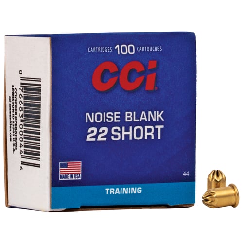 076683000446 Per Round – ** CCI .22 Short Blanks - 100 Count Pack f...