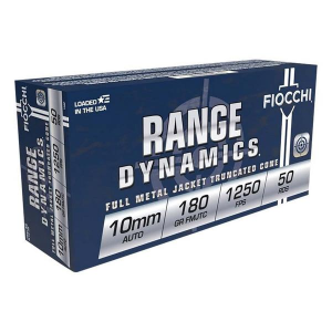 762344705132 Fiocchi 10AP Shooting Dynamics 10mm Auto 180 gr Full M...