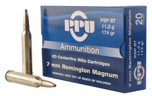 8605003812685 PPU PP7RM2 Standard Rifle 7mmRemMag 174gr Pointed Sof...