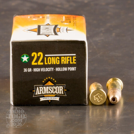 4806015501930 .22 Long Rifle ArmsCor 36gr HV JHP - 500 Rounds