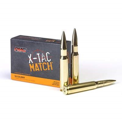 741569060387 PMC X-TAC Match .50 Caliber Rifle Ammunition 740 Grain...