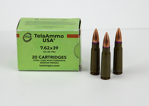 4760167510014 TelaAmmo 7.62x39mm Ammunition TELA76239124 124 Grain ...