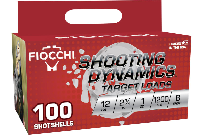 762344866819 Fiocchi 12SDB18 Shooting Dynamics 12Gauge 2.75" 1oz 8S...
