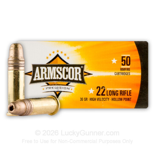 4806015500155 Armscor 50015PH Rimfire 22 LR 36 gr High Velocity Hol...