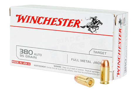 020892214873 380 Auto Winchester 95 Gr FMJ 100 Rnd M-ID: USA380VP UPC: