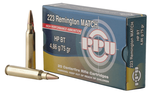 8605003812111 PPU PPM2232 Match 223Rem 75gr Hollow Point Boat Tail ...